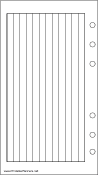 Printable Personal Organizer Lined Note Page - Left (landscape)