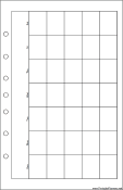 Printable Desktop Organizer Monthly Planner-Month On A Page - Right (landscape)